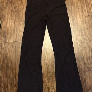 Fabletics Purple Leggings Stretchy Wide Waistband